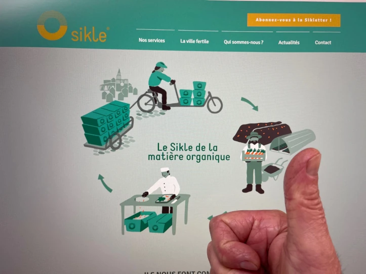sikle : La collecte à vélo de déchets organiques, un modèle de transition écologique