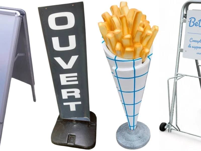 Stop trottoir : Les différents types de chevalets publicitaires classiques et originaux